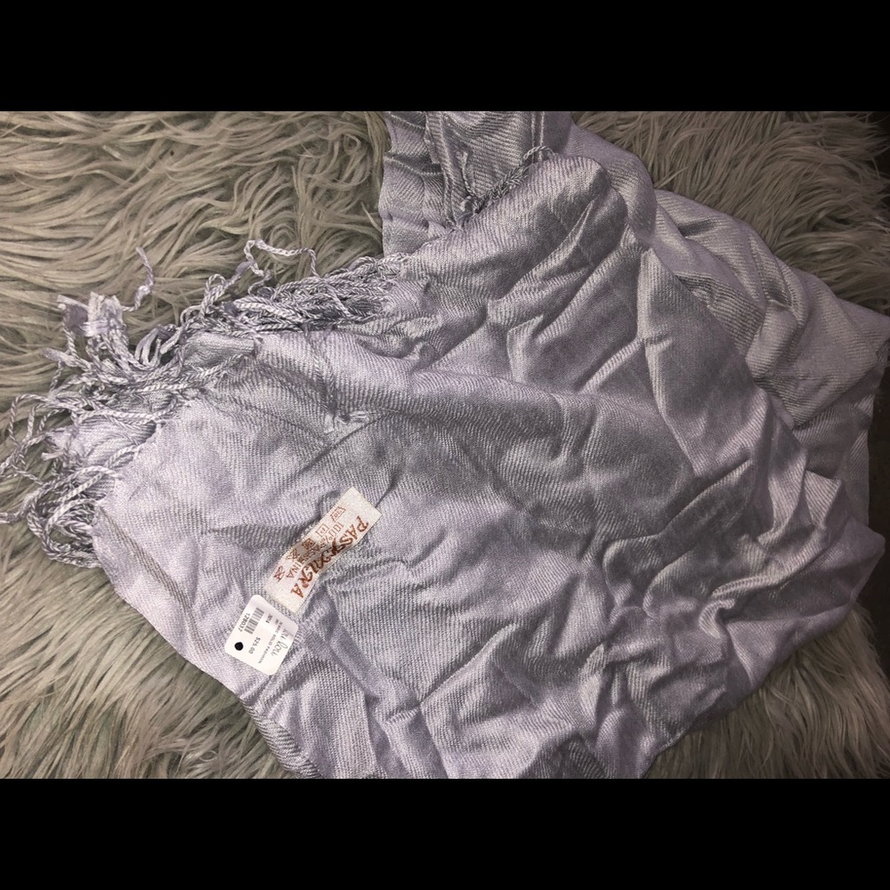 Grey Scarf.  100% PASHMINA